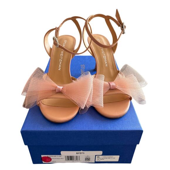 Stuart Weitzman blushing bow 75 cm ginger 37/6.5 pink blush - Picture 6 of 16